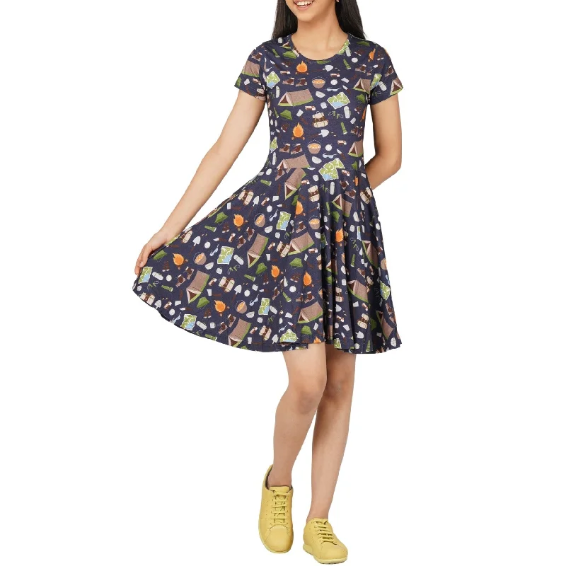 Camping Kids Twirl Dress [FINAL SALE]