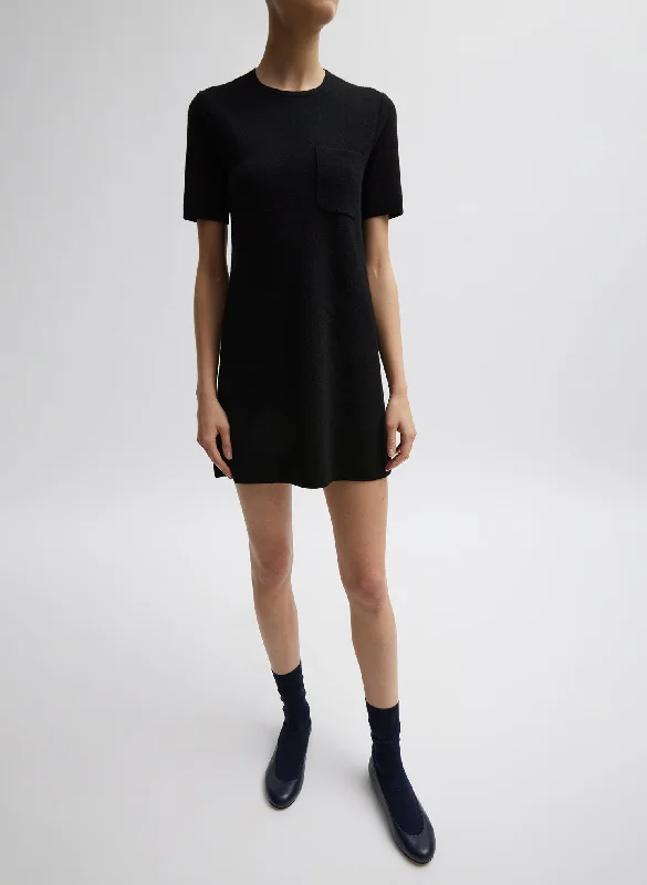 Compact Stretch Cashmere Mini Dress