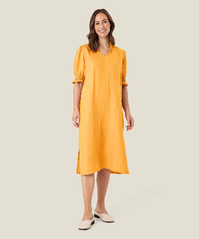 Nydela Smock-Sleeve Dress