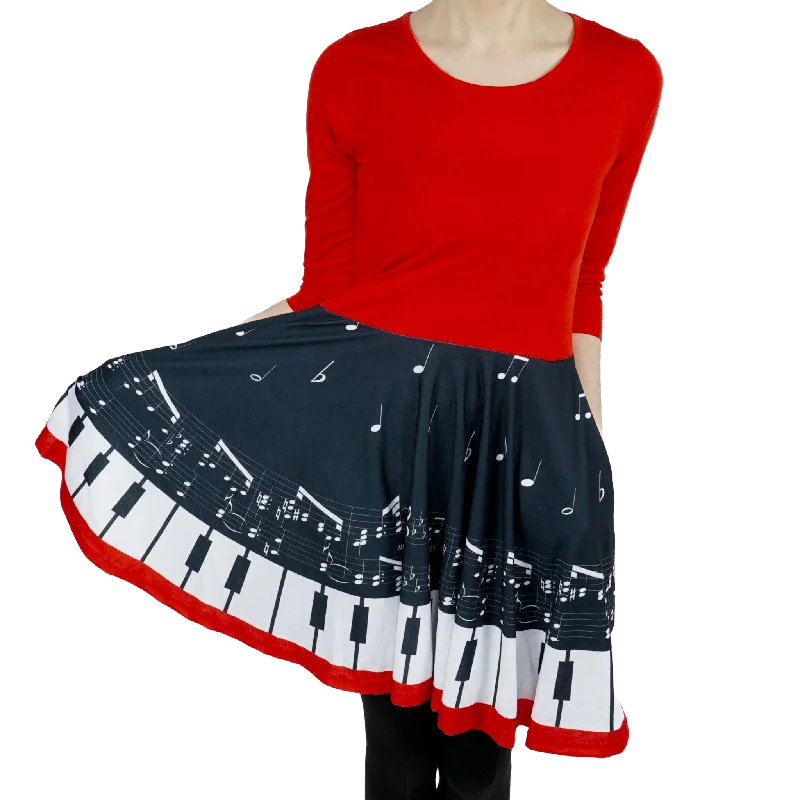 Piano Keys Kids Twirl Dress [FINAL SALE]