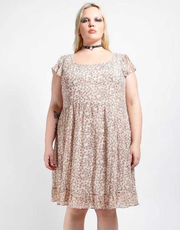 Plus Size Sookie Skull Chiffon Dress