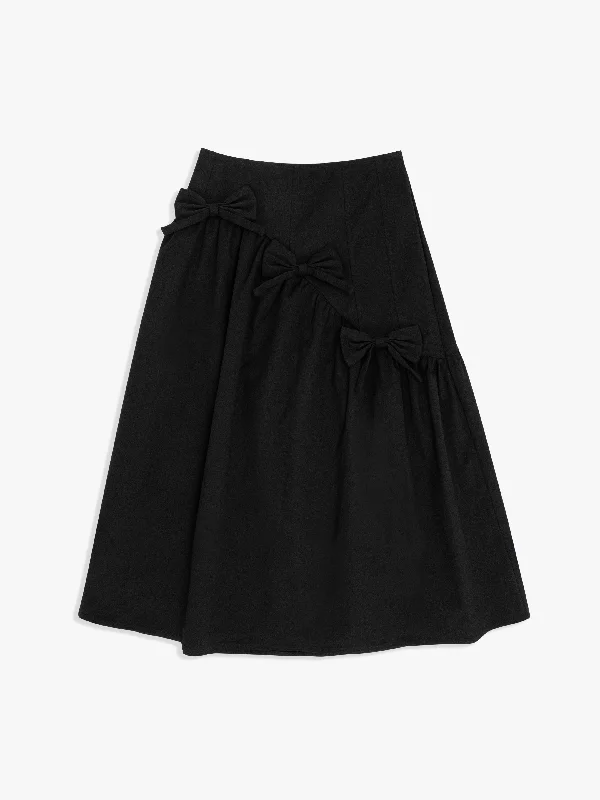 Maeve Bows Skirt | Black