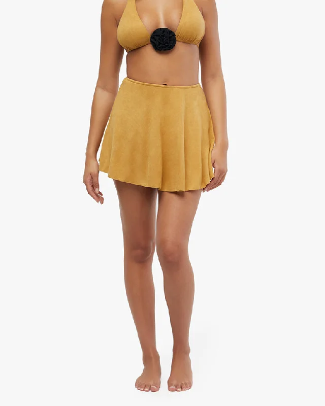 Flounce Skirt | Suede